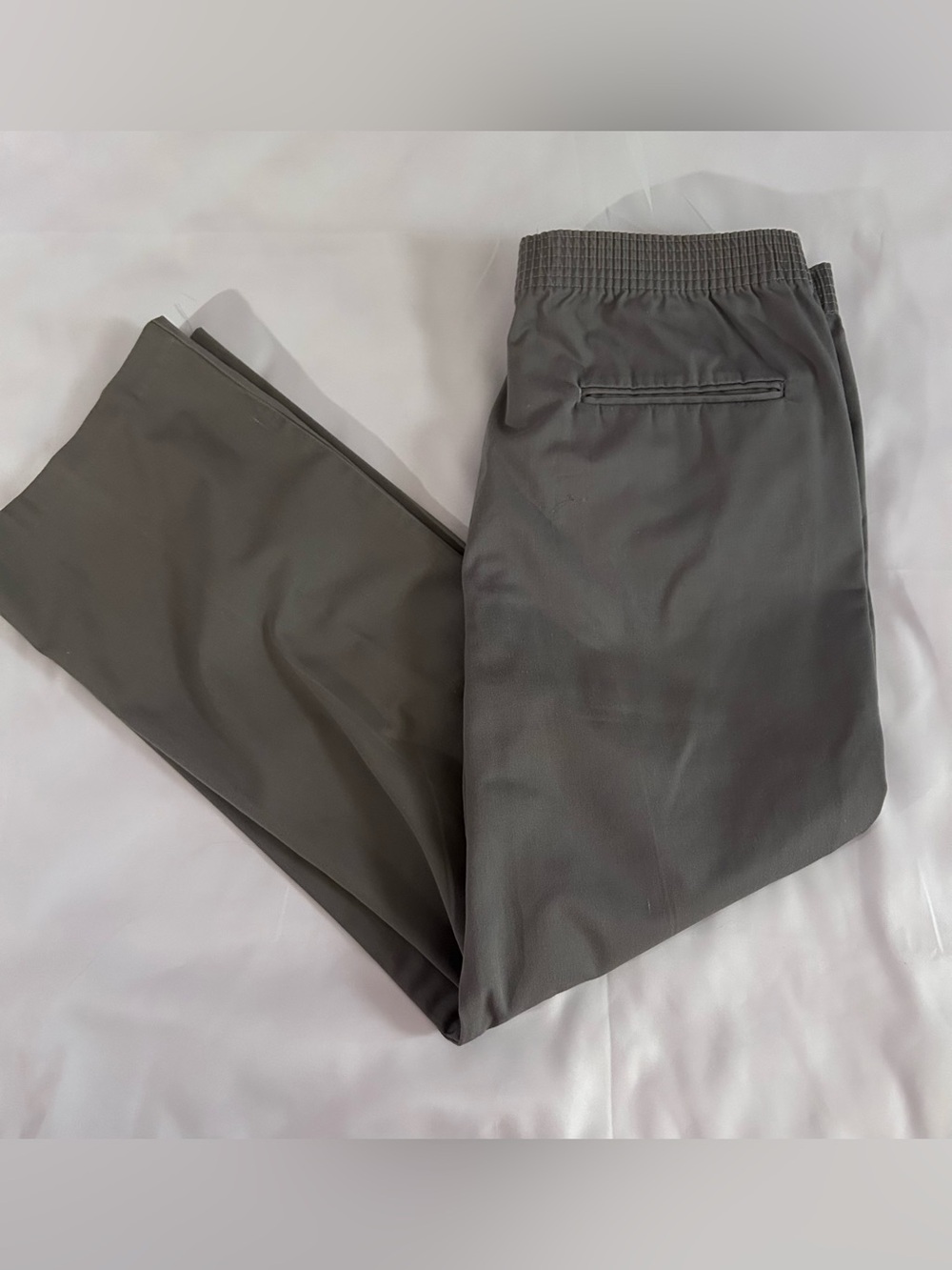 Vintage Steeplechase Apparel Men’s Gray Flat Front Trousers Size 36 x 30